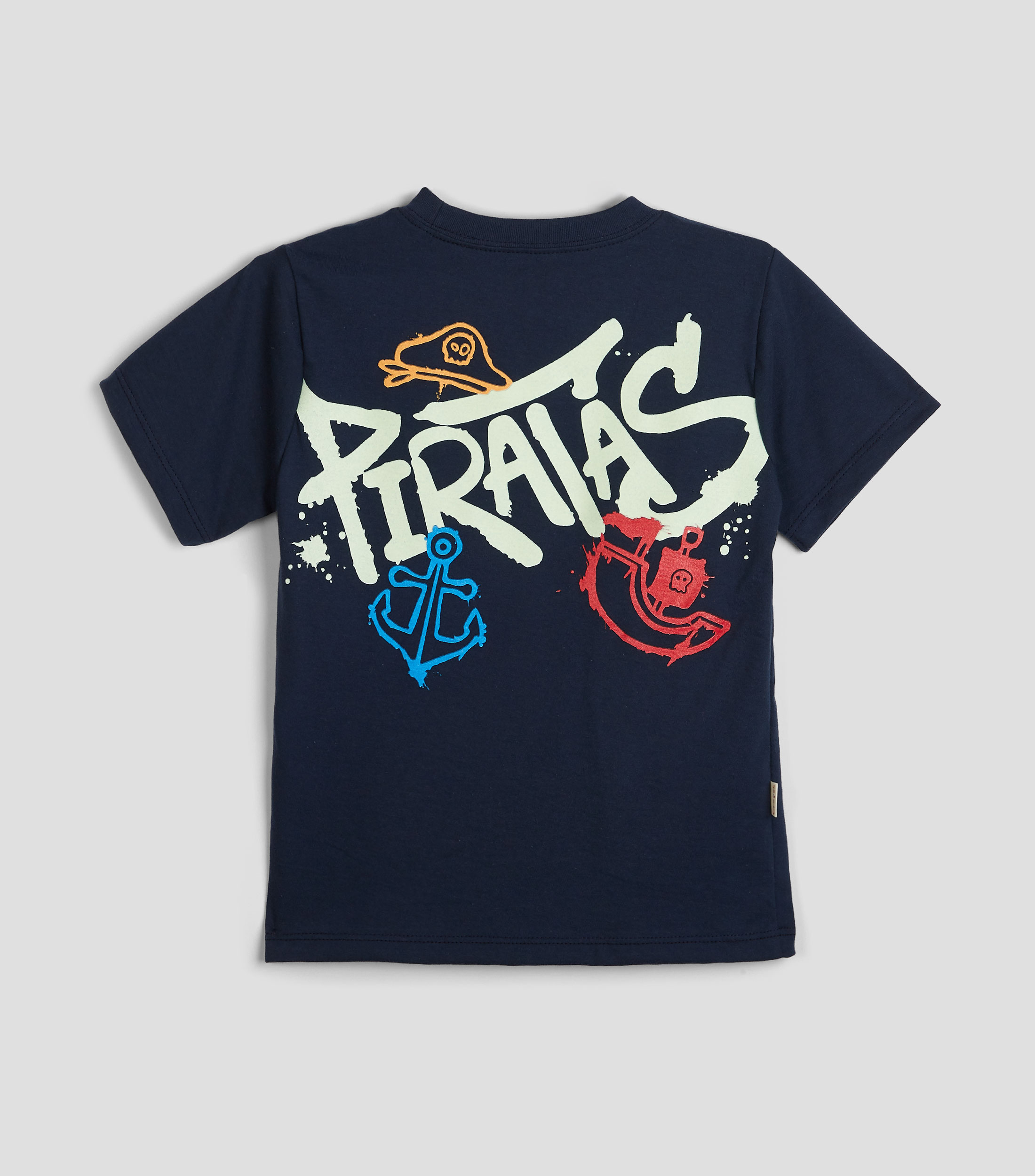 Playera cuello redondo manga corta estampada Niño